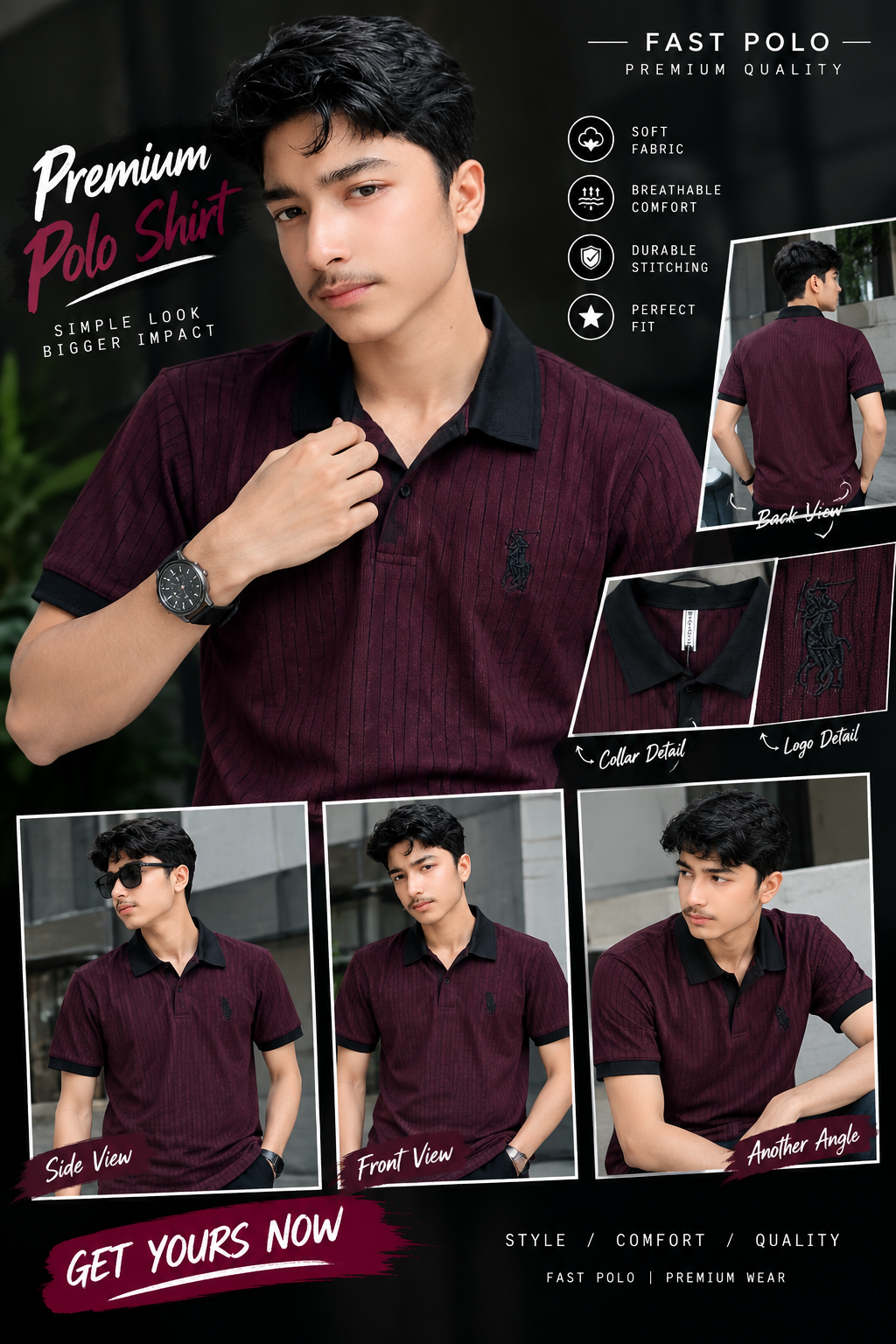 🔥 PREMIUM QUALITY POLO T-SHIRT 🔥