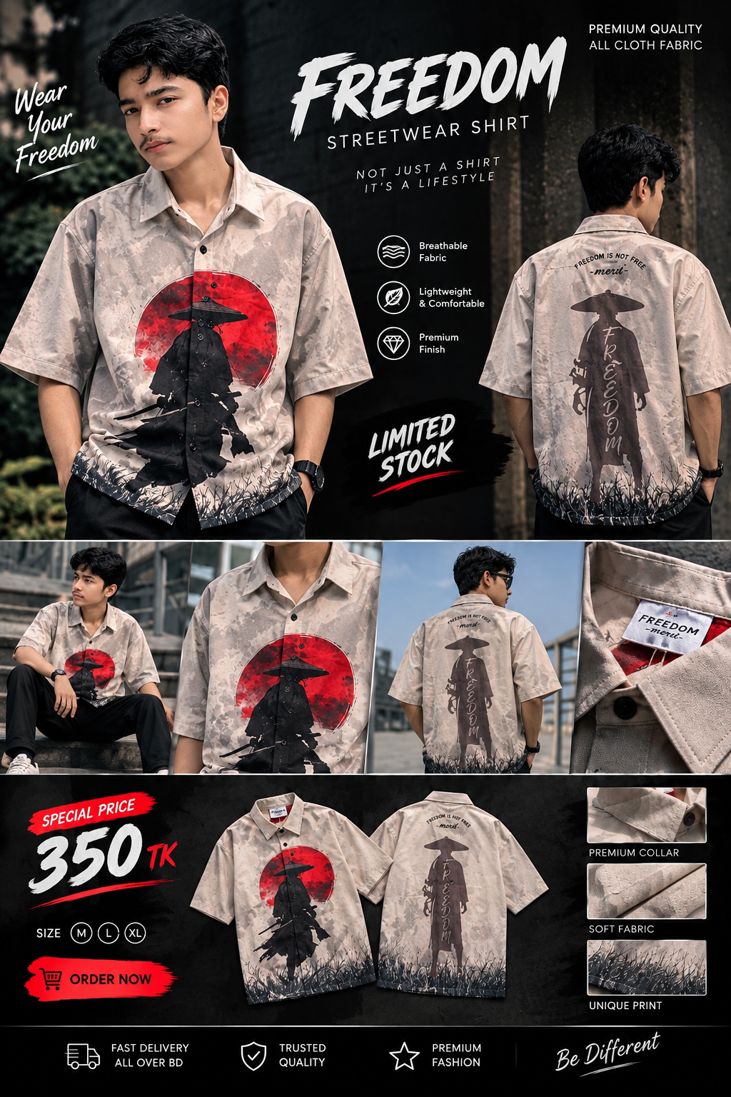 FREEDOM STREETWEAR SHIRT  🔥