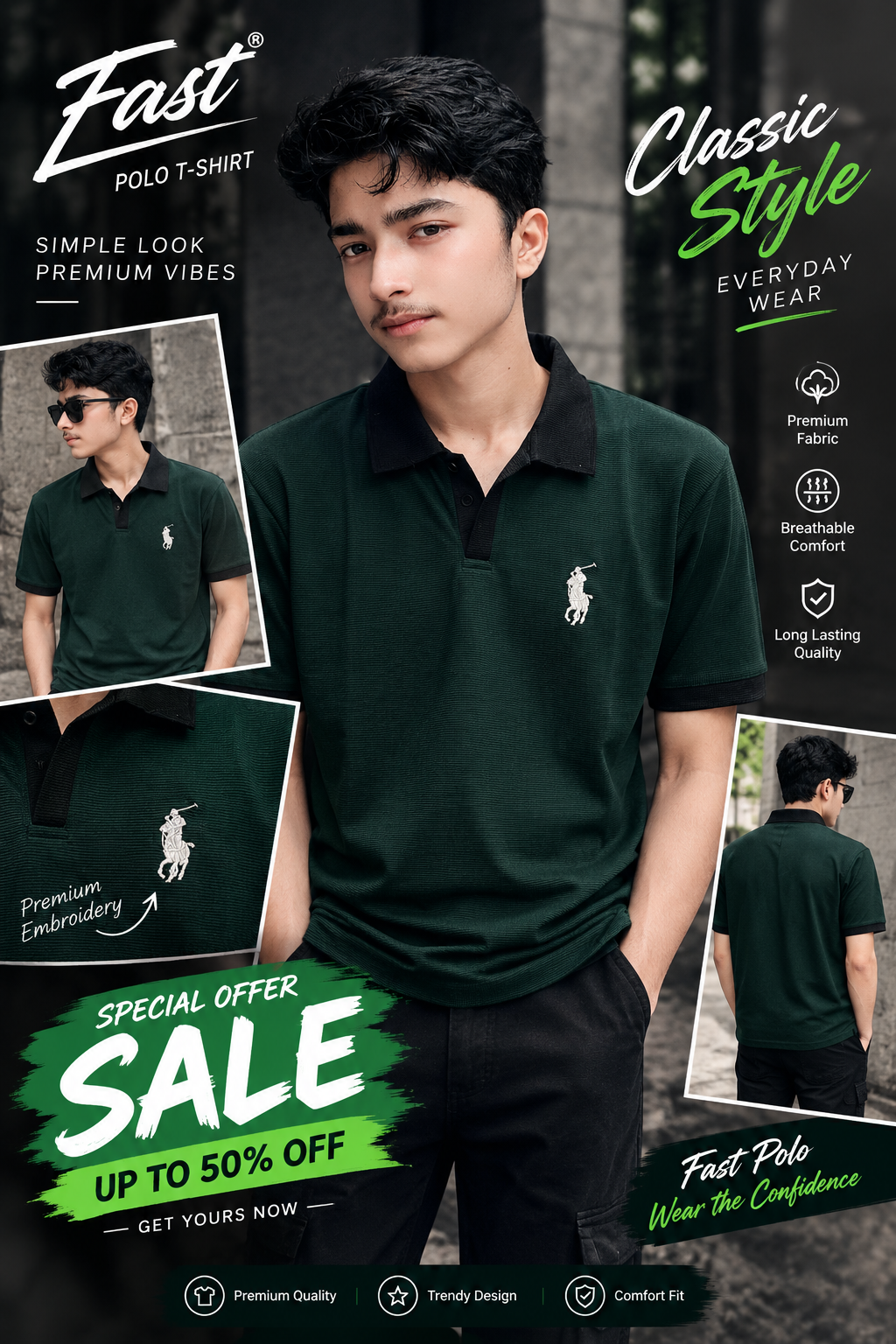 🔥 PREMIUM QUALITY POLO T-SHIRT 🔥