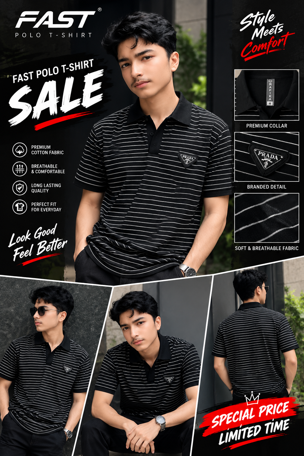 🔥 PREMIUM QUALITY POLO T-SHIRT 🔥