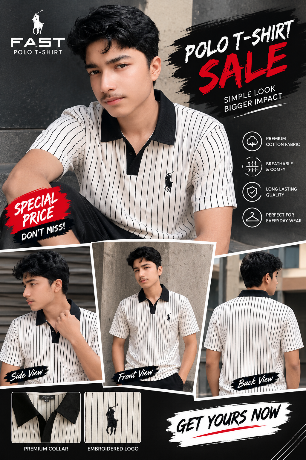 🔥 PREMIUM QUALITY POLO T-SHIRT 🔥