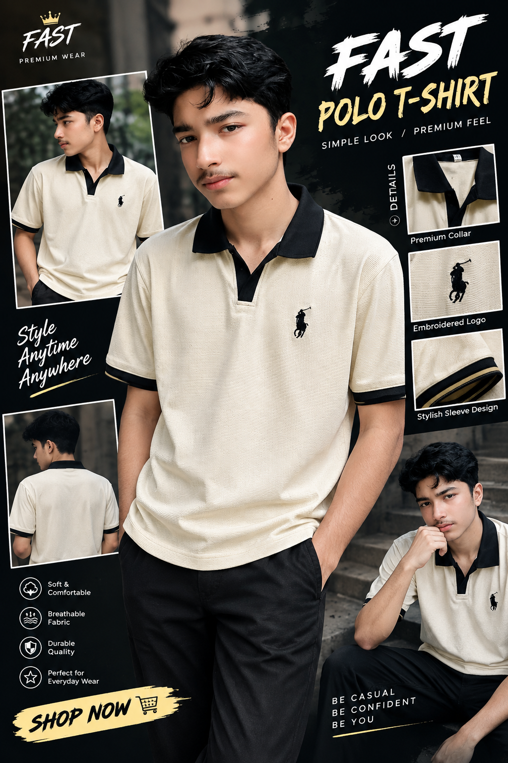 🔥 PREMIUM QUALITY POLO T-SHIRT 🔥