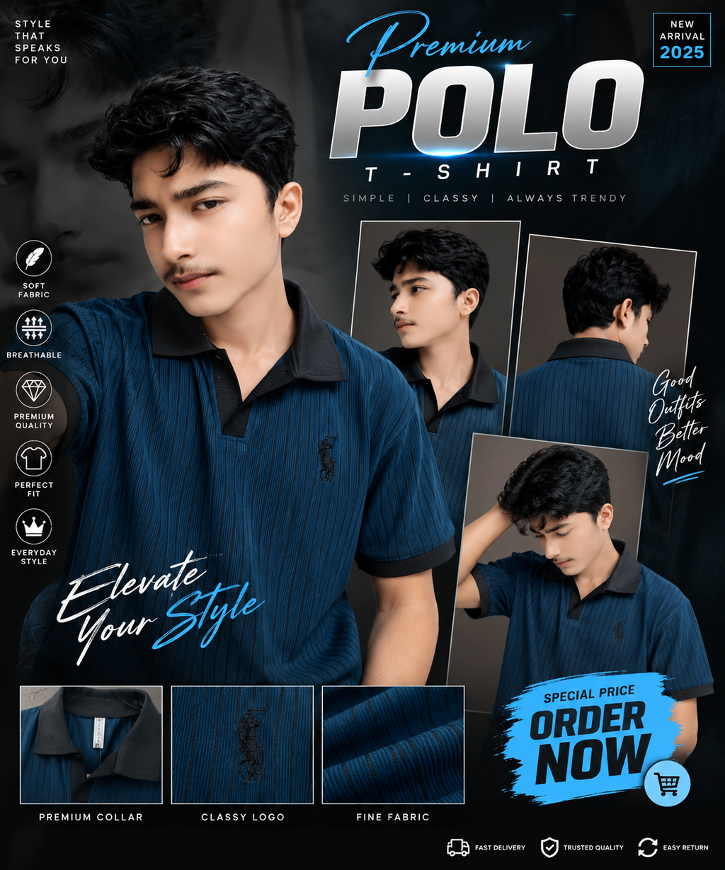 🔥 PREMIUM QUALITY POLO T-SHIRT 🔥