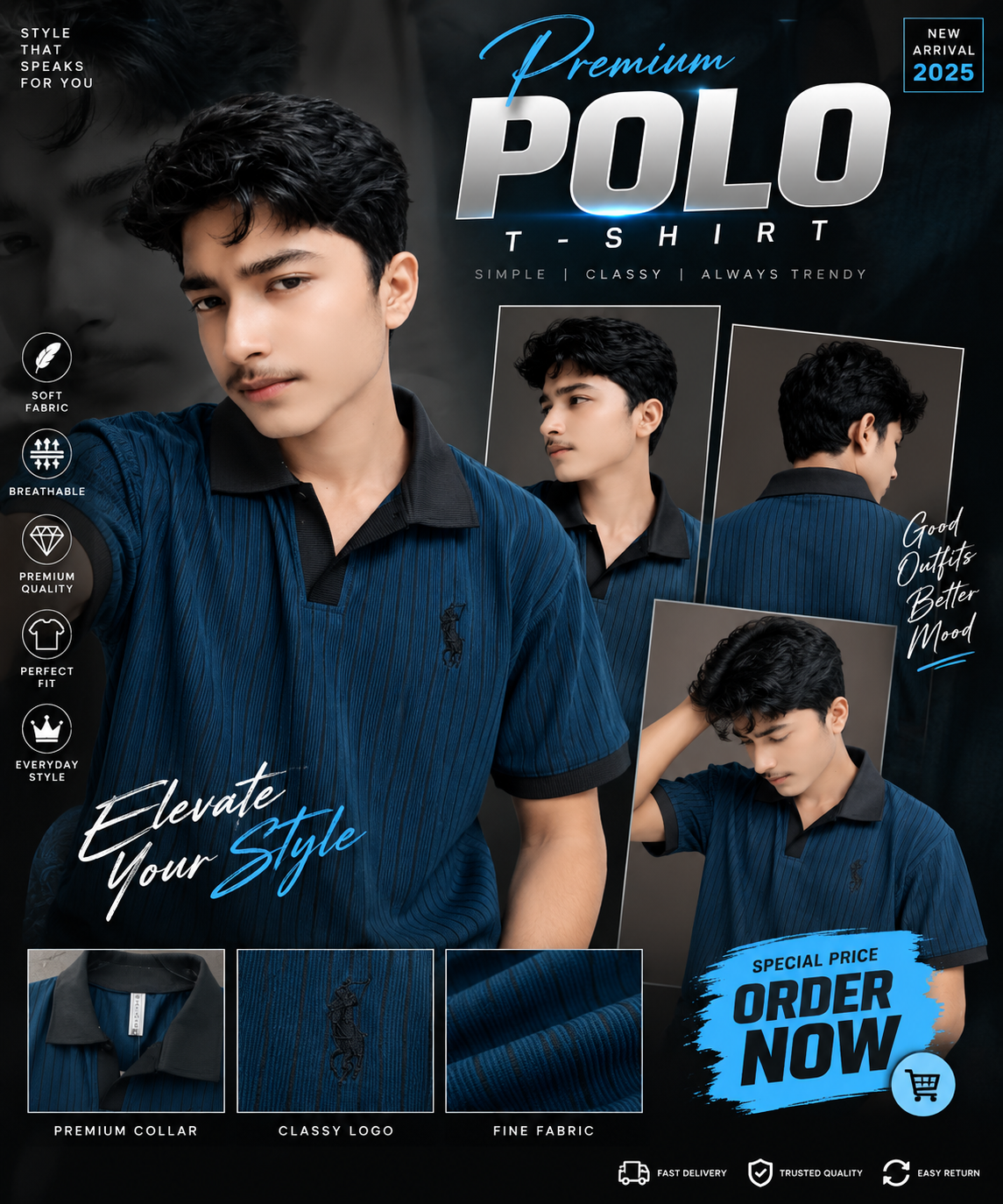 🔥 PREMIUM QUALITY POLO T-SHIRT 🔥